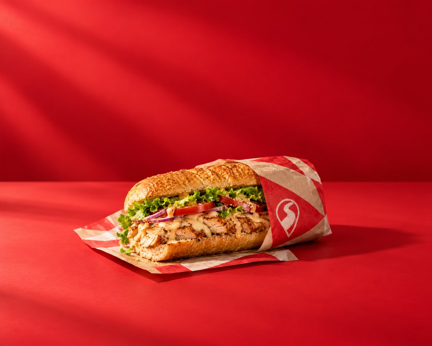 Chicken sub in a TripStop wrapper